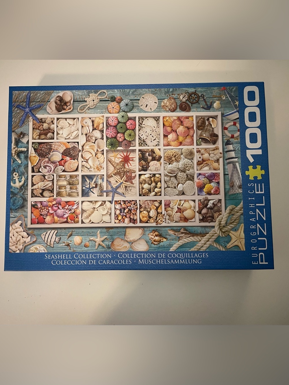 EUROGRAPHICS “Seashell Collection” 1000 Piece Jigsaw Puzzle COMPLETE EUC